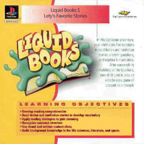Liquid Books Adventure 1 - Letys Favorite Stories (USA) Cover